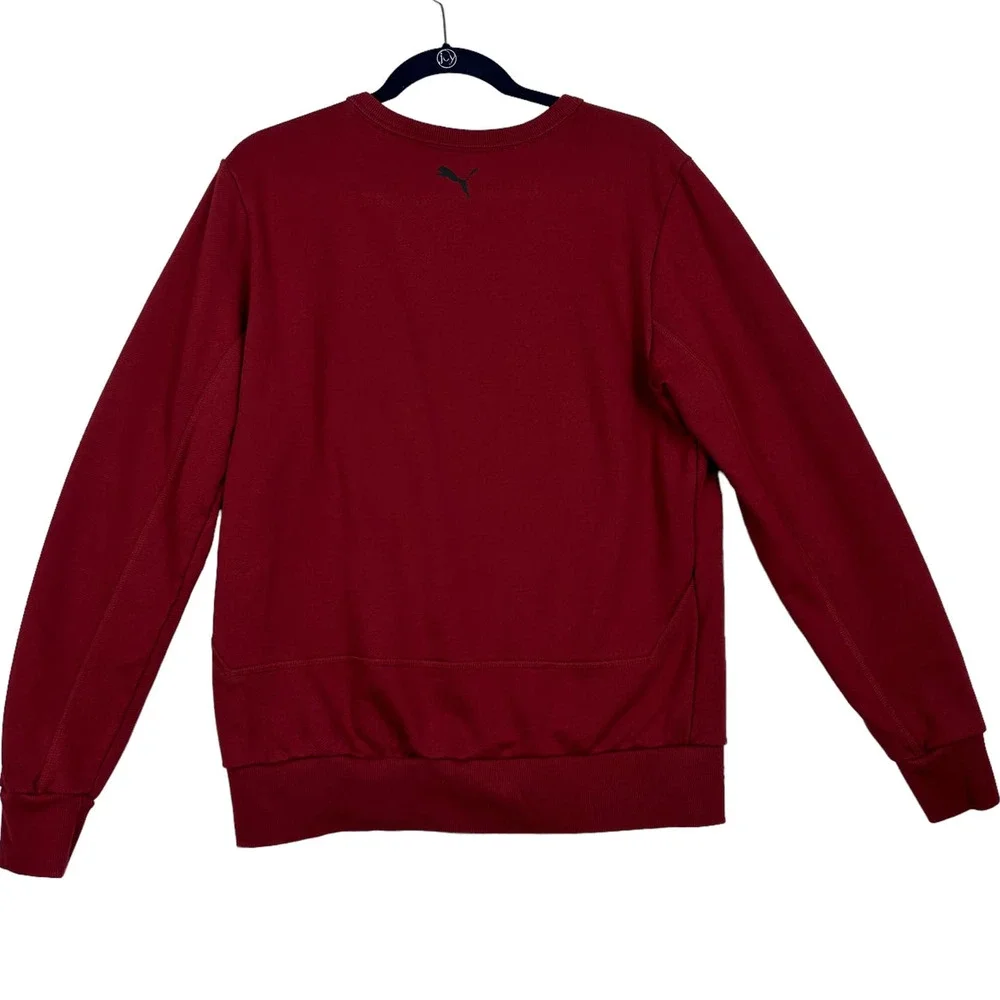 Puma Maroon Red long Sleeves Sweater Size Medium